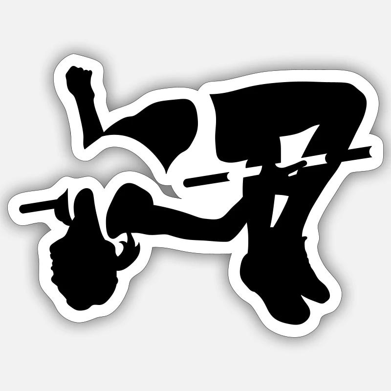 sprung - Sticker size S (10 x 10 cm) - white matte