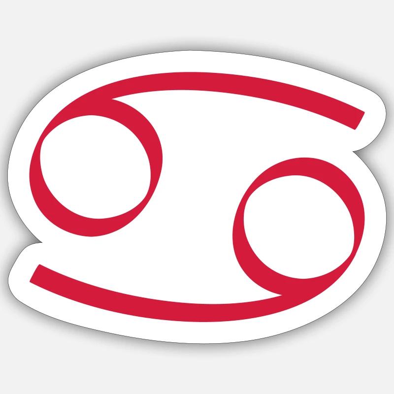Sternzeichen Krebs Sticker Größe S (10 x 10 cm)
