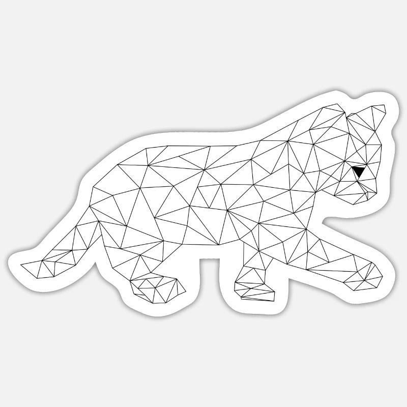 Doux chat Sticker taille S (10 x 10 cm)