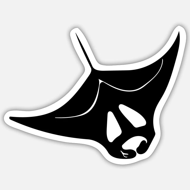 Manta rays Sticker size S (10 x 10 cm)