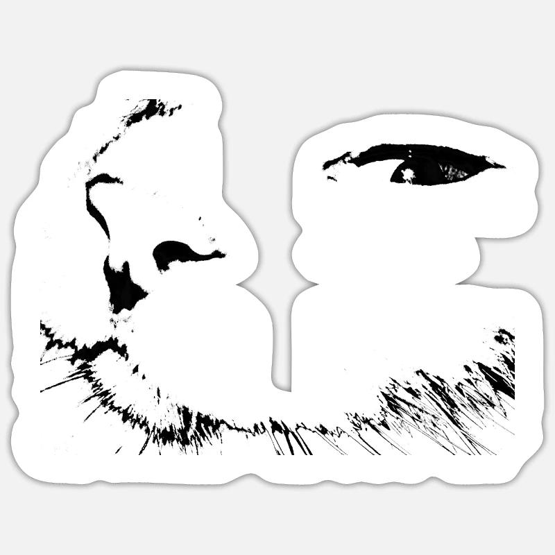 chat Sticker taille S (10 x 10 cm)