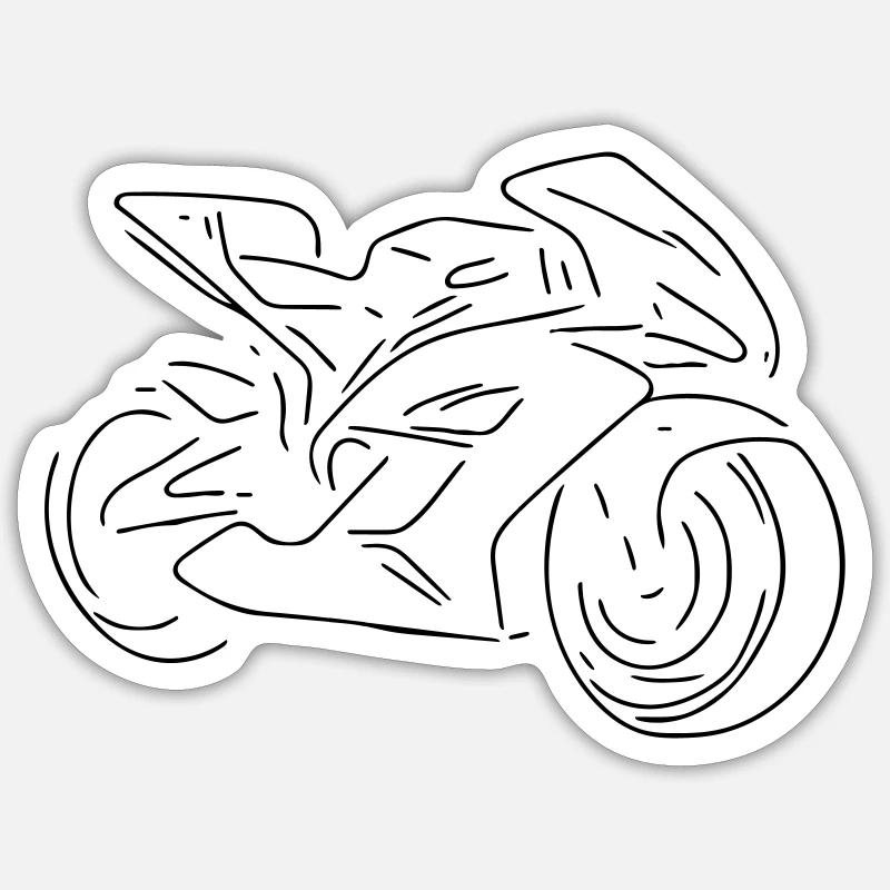 motorcycle Sticker size S (10 x 10 cm)