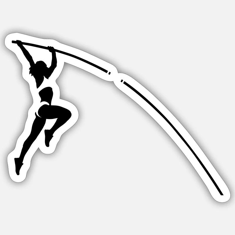 Jump - Sticker size S (10 x 10 cm) - white matte