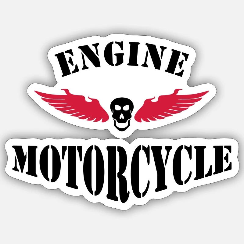 biker - Sticker size S (10 x 10 cm) - white matte