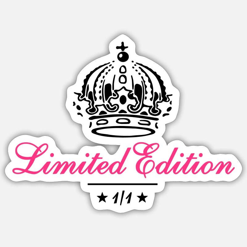 Limited Edition 1/1 Krone 2 - Farbwechsel - Sticker Größe S (10 x 10 cm) - Mattweiß