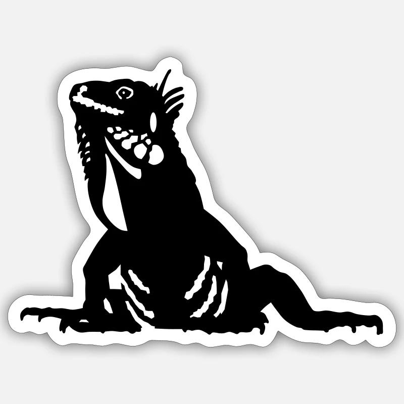 iguana Sticker size S (10 x 10 cm)