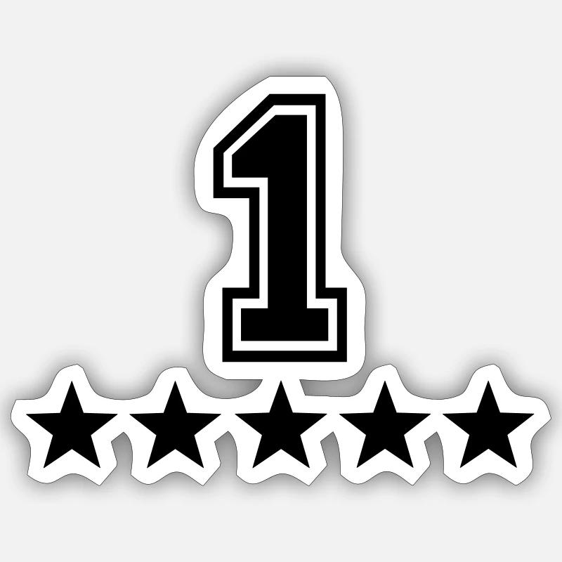1 - Sticker size S (10 x 10 cm) - white matte