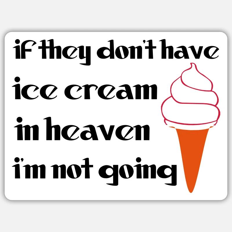 Ice Cream - Sticker size S (10 x 10 cm) - white matte