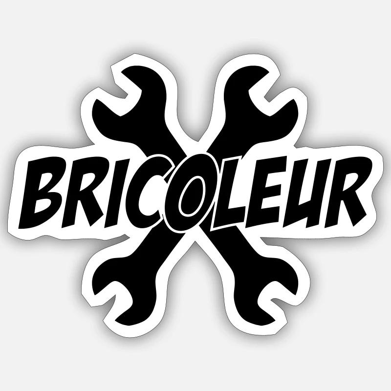 Bricoleur Sticker taille S (10 x 10 cm)