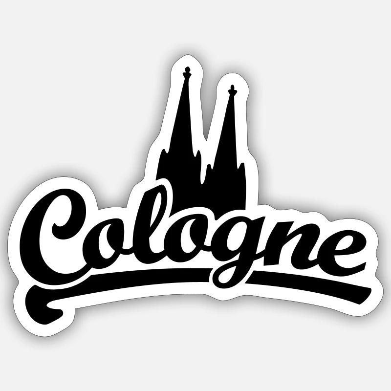 Cologne Classic Dom - Köln mit Kölner Dom Sticker Größe S (10 x 10 cm)