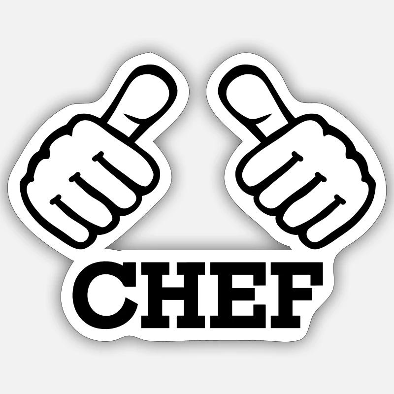 Chef Sticker taille S (10 x 10 cm)