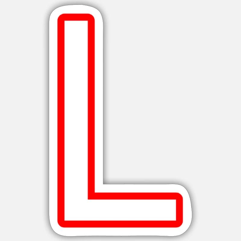 L - Sticker taille S (10 x 10 cm) - blanc mat