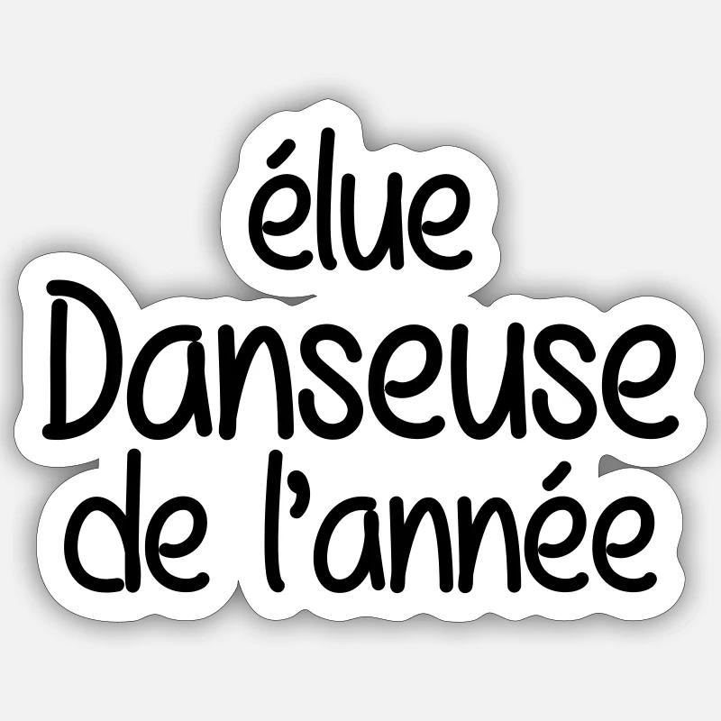 Danse / Danseur / Danseuse / Musique / Danser Sticker size S (10 x 10 cm)