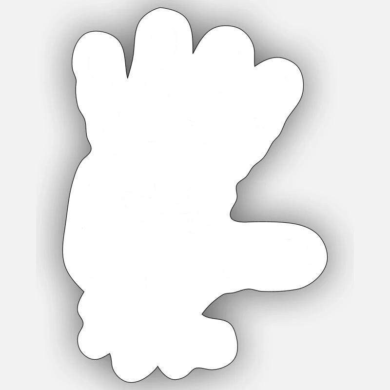 high five - Sticker Größe S (10 x 10 cm) - Mattweiß