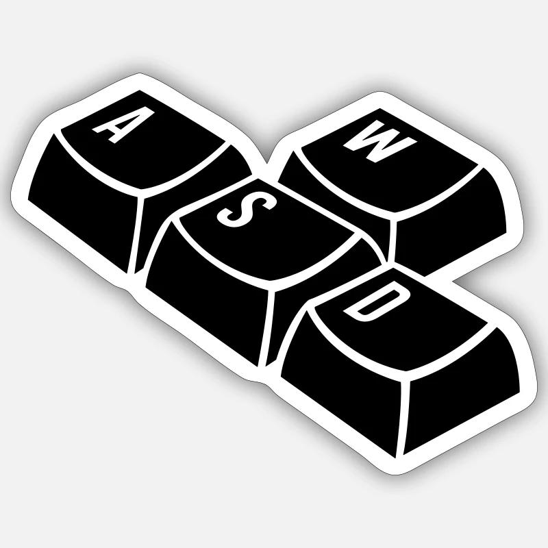 clavier Sticker taille S (10 x 10 cm)