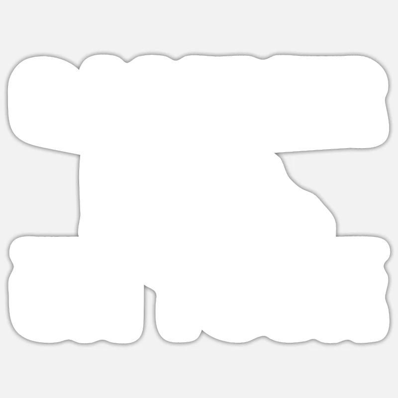 Camping - Sticker size S (10 x 10 cm) - white matte