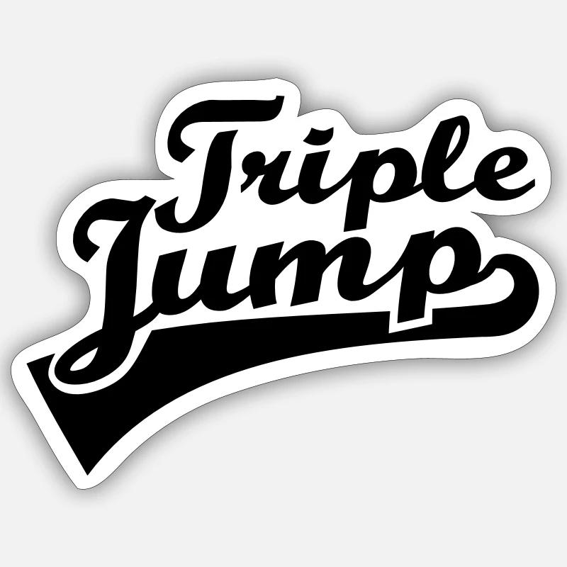 Triple Jump Sticker size S (10 x 10 cm)