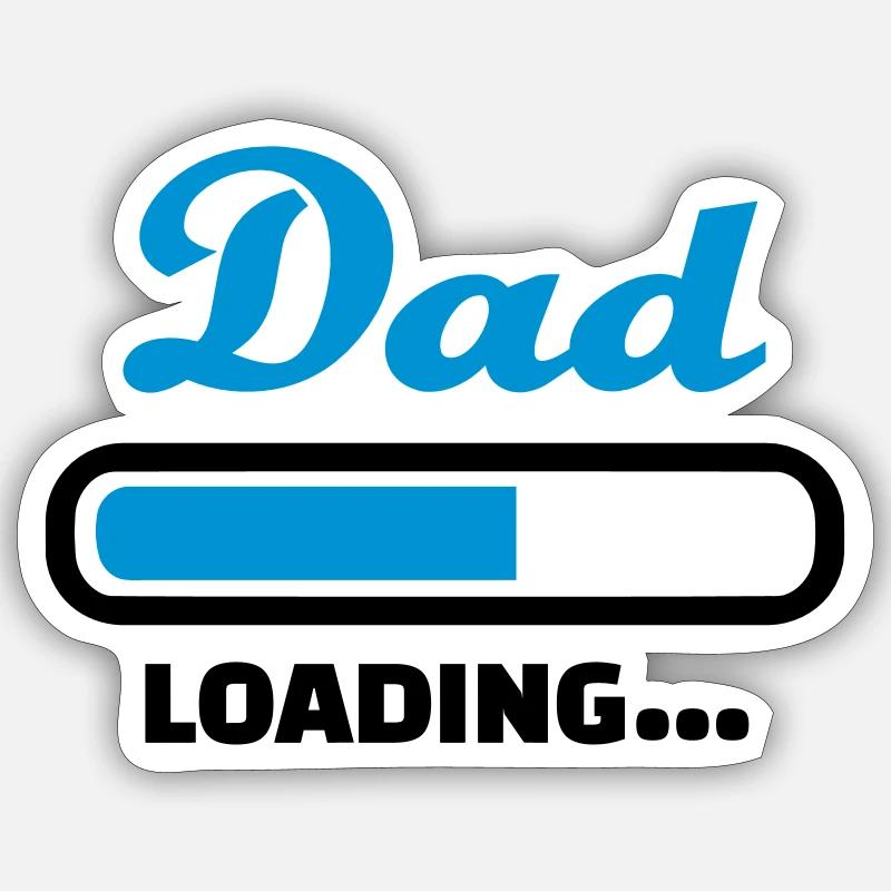 Vater - Sticker Größe S (10 x 10 cm) - Mattweiß