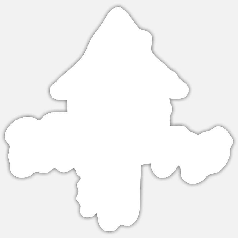 Forêt Noire - Sticker taille S (10 x 10 cm) - blanc mat