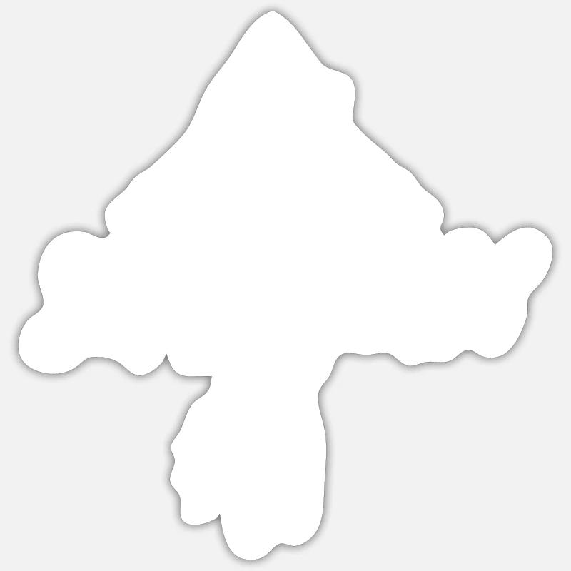 Black Forest - Sticker size S (10 x 10 cm) - white matte