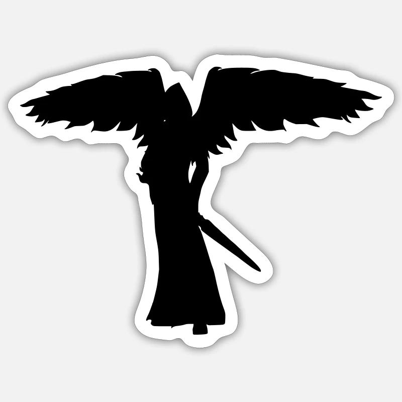 Winged shadow Sticker size S (10 x 10 cm)