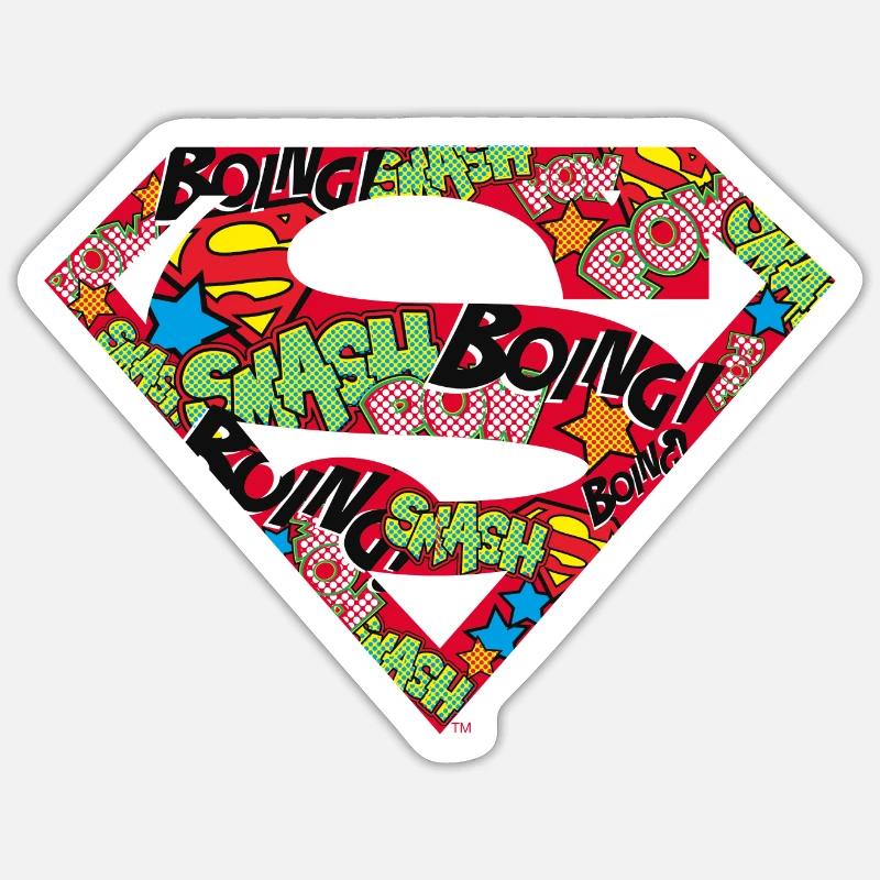 DC Comics Superman Logo Bande Dessinée Sticker taille S (10 x 10 cm)