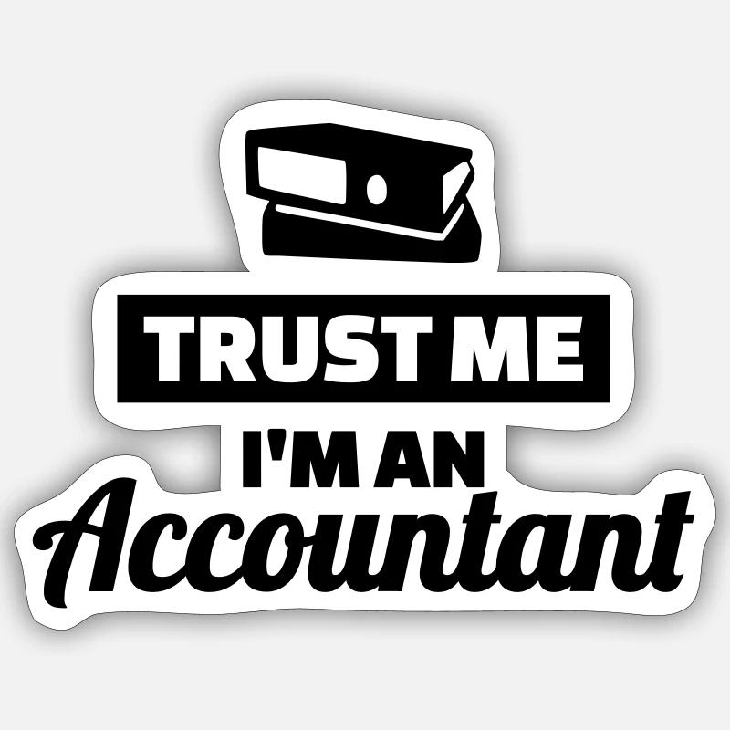 Accountant - Sticker size S (10 x 10 cm) - white matte