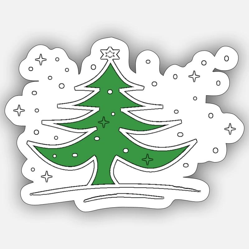 fir Sticker size S (10 x 10 cm)