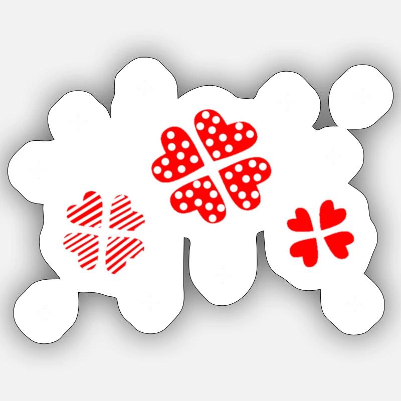 Étoiles 5 - Sticker taille S (10 x 10 cm) - blanc mat