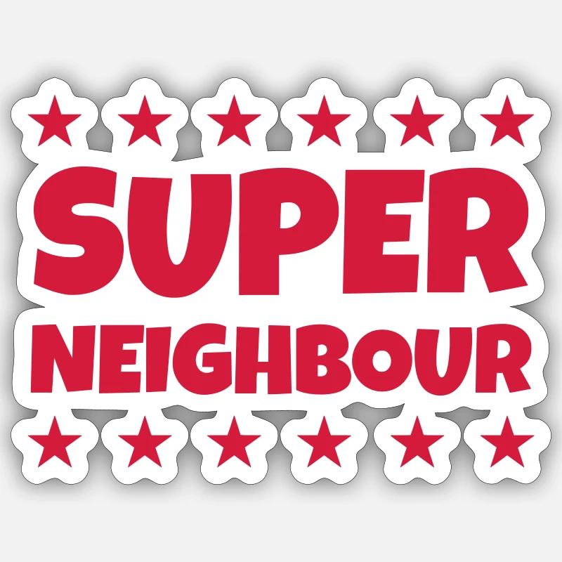 prossimo / quartiere / casa / città Adesivo