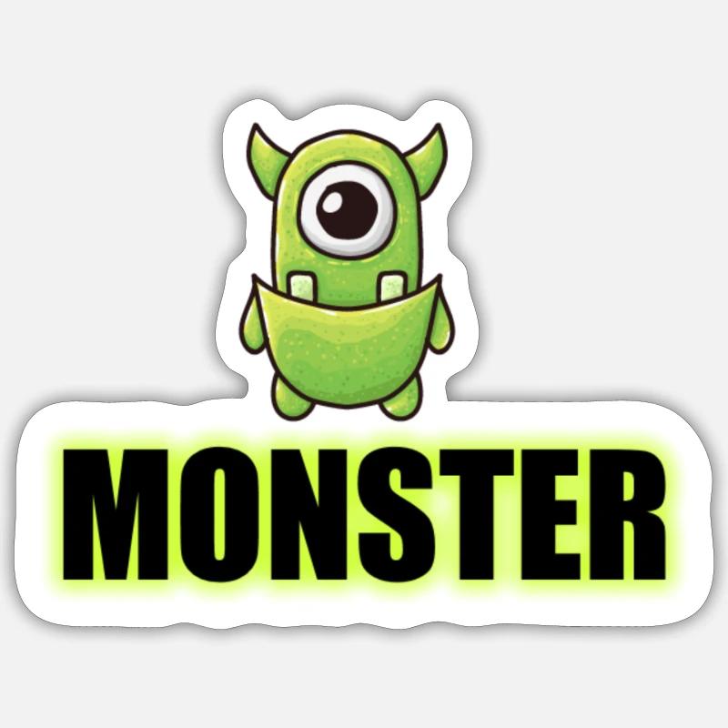 MONSTRE Sticker taille S (10 x 10 cm)