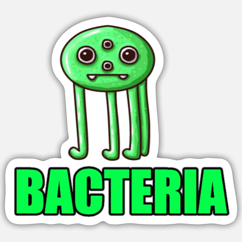Les bactéries Sticker taille S (10 x 10 cm)