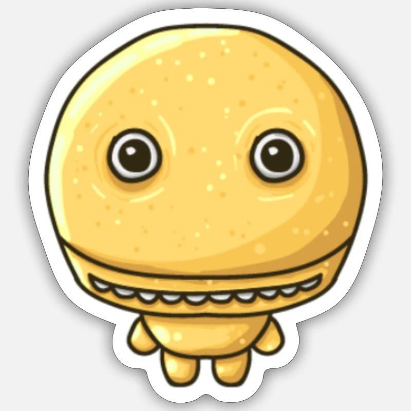 puppet - Sticker size S (10 x 10 cm) - white matte