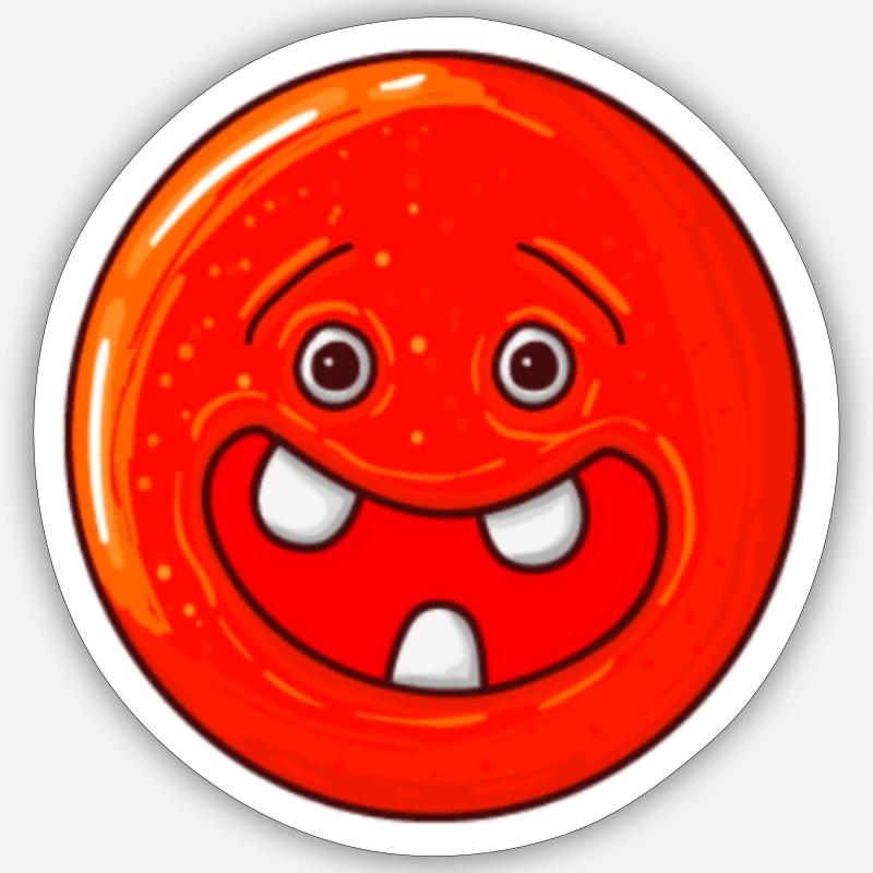 teeth - Sticker size S (10 x 10 cm) - white matte