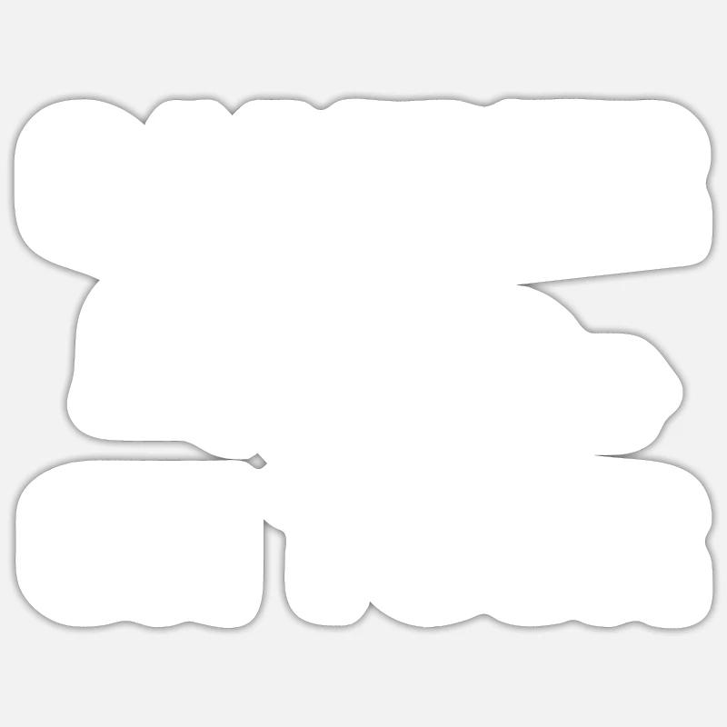Camping - Sticker Größe S (10 x 10 cm) - Mattweiß