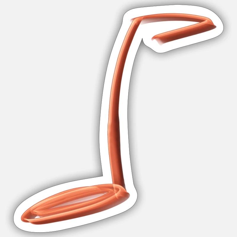 1 eighth note Sticker size S (10 x 10 cm)