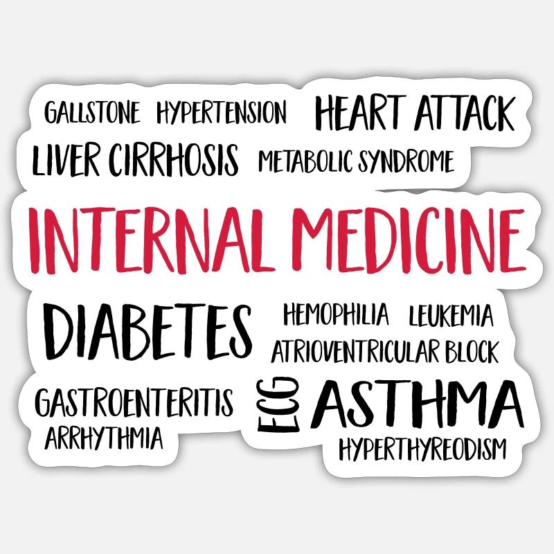 internal medicine Sticker size S (10 x 10 cm)