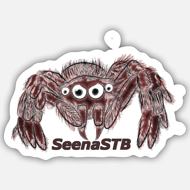 Araignée - Sticker taille S (10 x 10 cm) - blanc mat