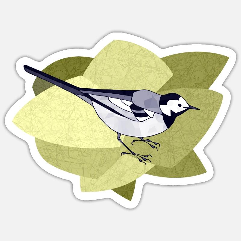 Bird - Sticker size S (10 x 10 cm) - white matte