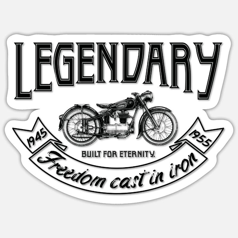 vaneemo® / motorcycle legend Sticker size S (10 x 10 cm)