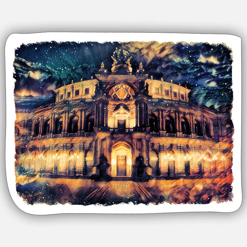 Dresden Deutschland Germany Semperoper Sticker size S (10 x 10 cm)