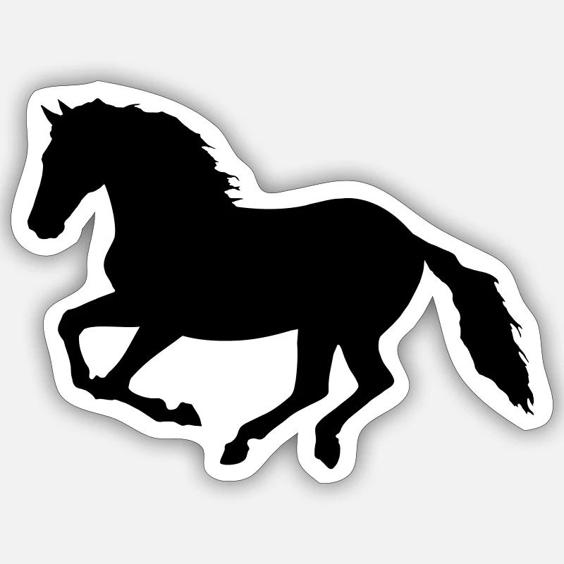 cheval Sticker taille S (10 x 10 cm)