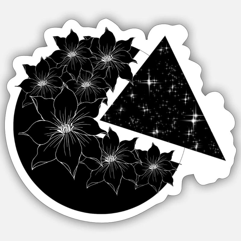 Struck by Lightning - Stargazer - Sticker Größe S (10 x 10 cm) - Mattweiß