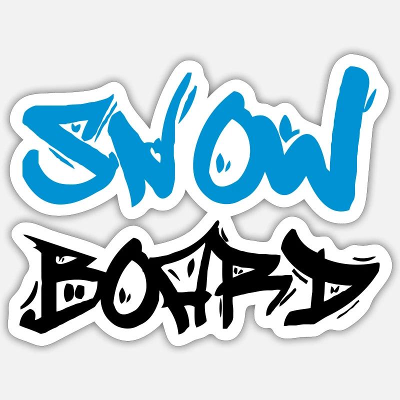 Snowboard Sticker Größe S (10 x 10 cm)