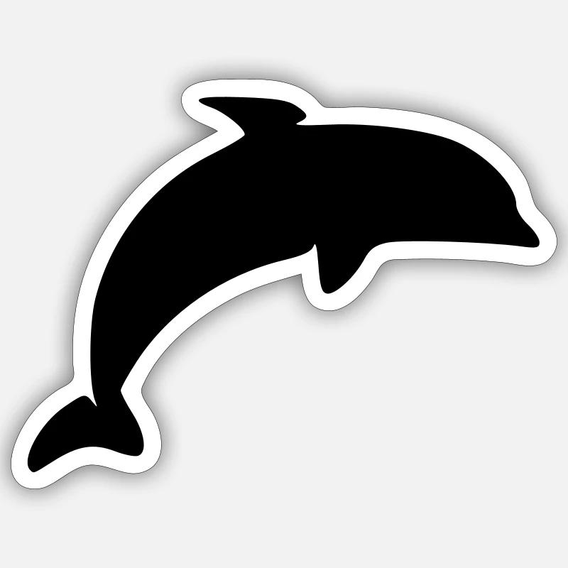 Dolphin Sticker size S (10 x 10 cm)
