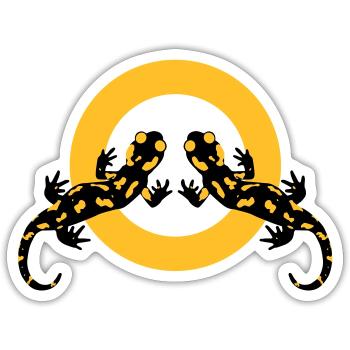 Fire Salamander Forever !!! - Sticker size S (10 x 10 cm) - white matte - Front