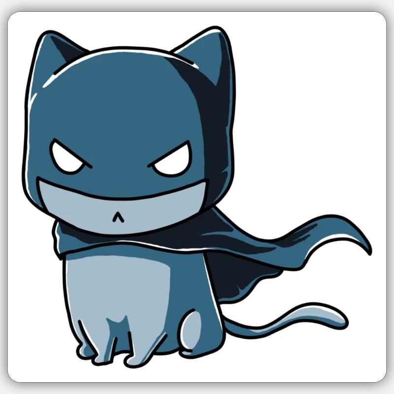 DS Comics batmann black cat Sticker size S (10 x 10 cm)