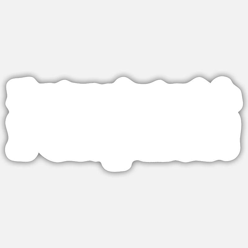 You affect me peripherally! - Sticker size S (10 x 10 cm) - white matte