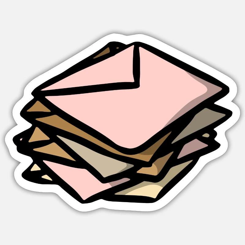 Letters letters envelope Sticker size S (10 x 10 cm)