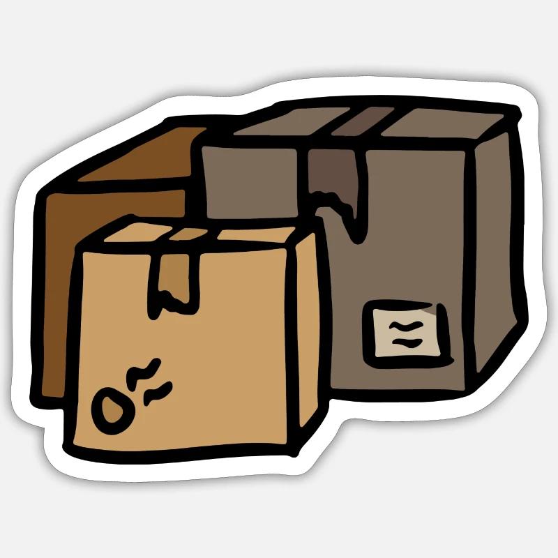 Packages Post Shipping Logistics Sticker size S (10 x 10 cm)